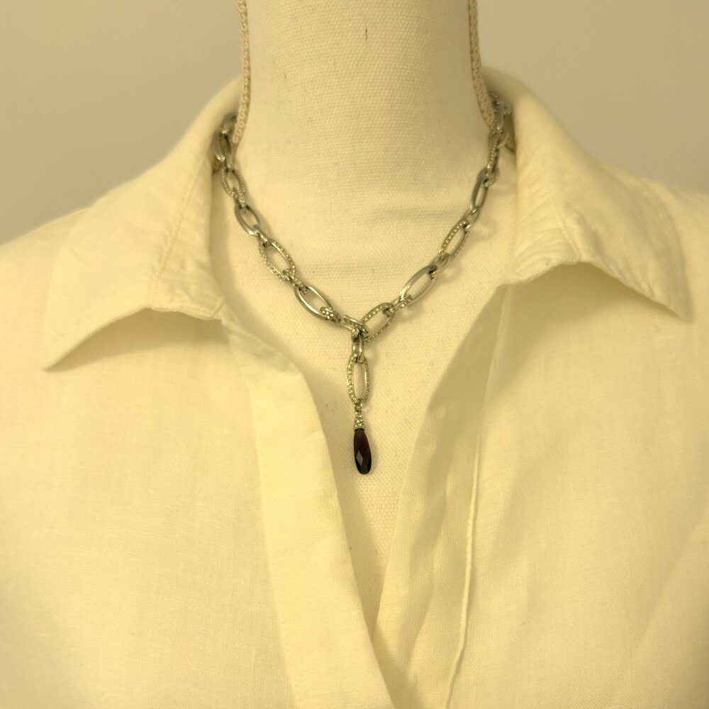 Tahari White Linen Tunic 1X